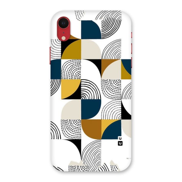 Boxes Pattern Back Case for iPhone XR