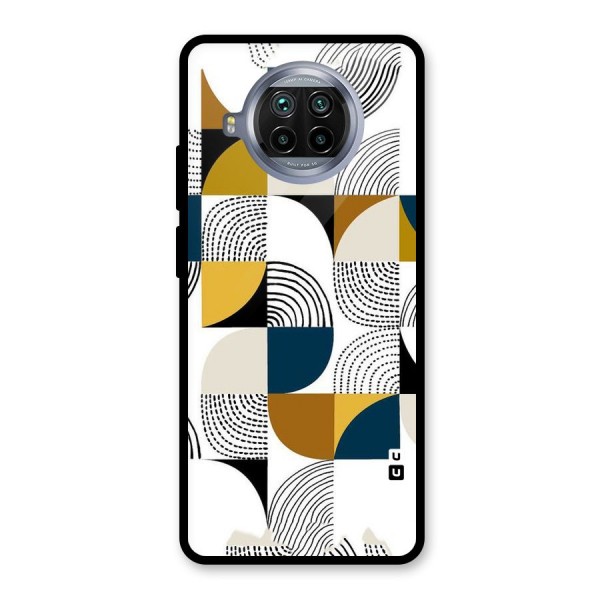 Boxes Pattern Glass Back Case for Mi 10i