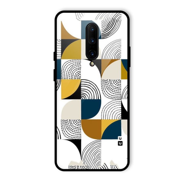 Boxes Pattern Glass Back Case for OnePlus 7 Pro