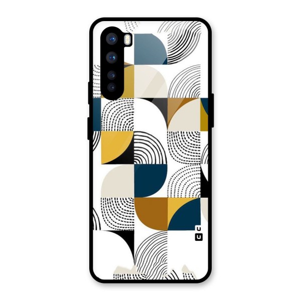 Boxes Pattern Glass Back Case for OnePlus Nord