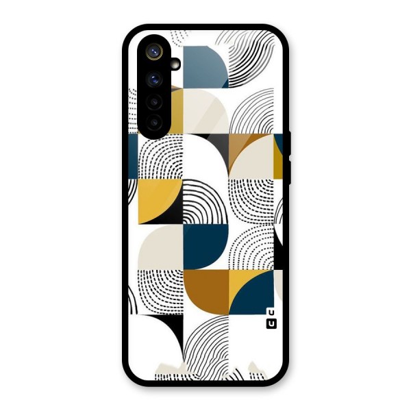 Boxes Pattern Glass Back Case for Realme 6