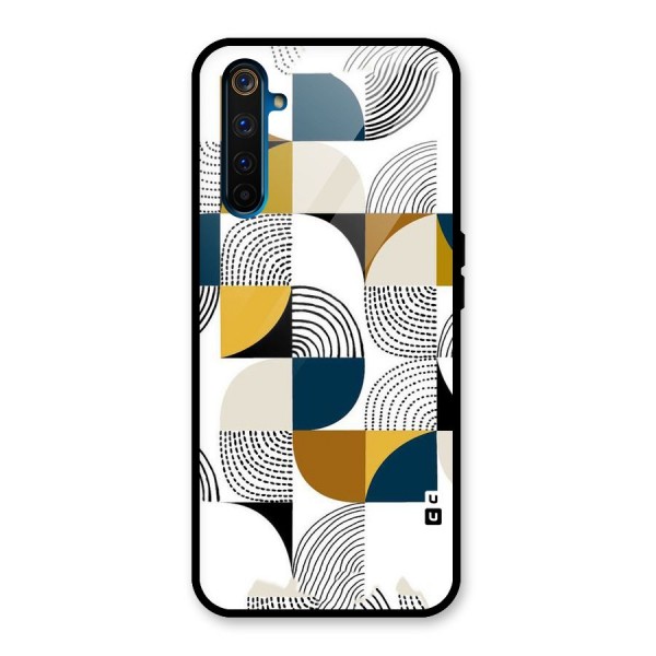 Boxes Pattern Glass Back Case for Realme 6 Pro