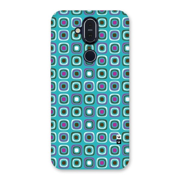 Boxes Tiny Pattern Back Case for Nokia 8.1