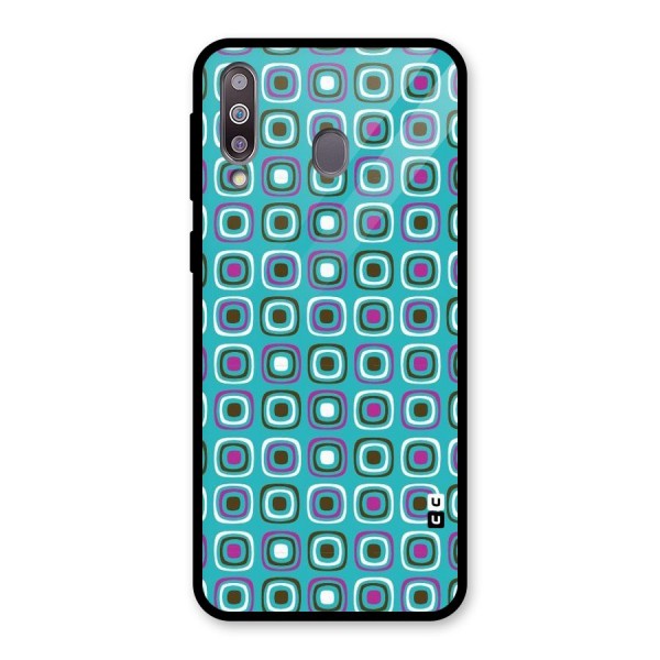 Boxes Tiny Pattern Glass Back Case for Galaxy M30