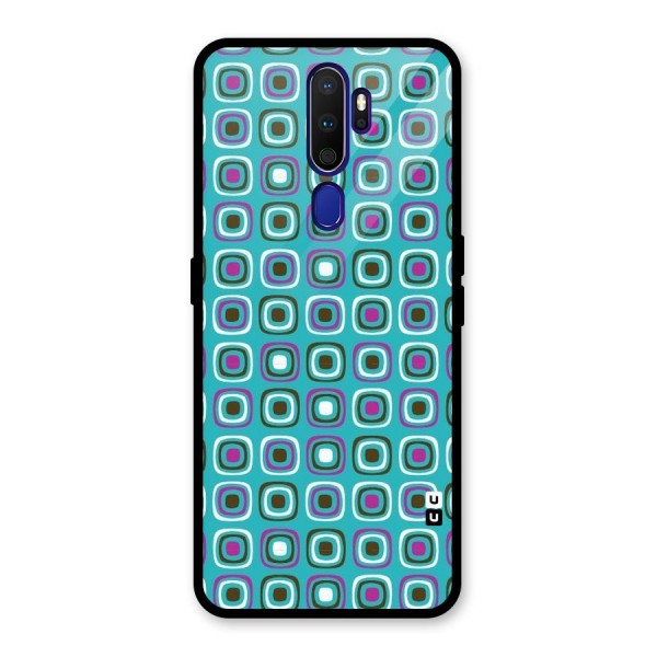 Boxes Tiny Pattern Glass Back Case for Oppo A9 (2020)