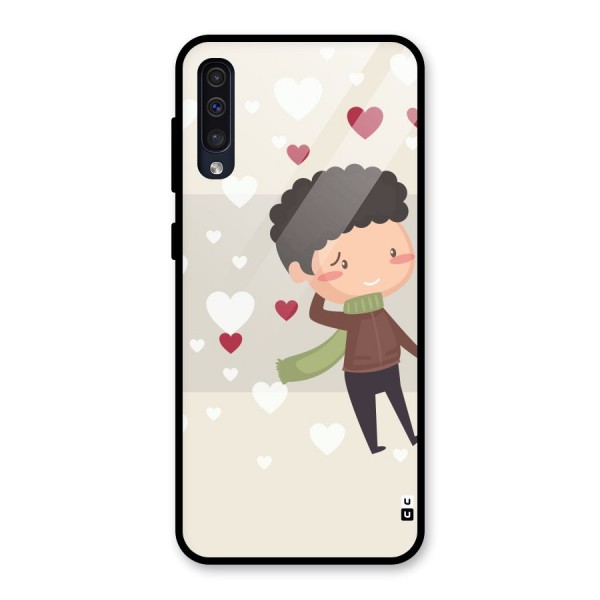 Boy in love Glass Back Case for Galaxy A50s