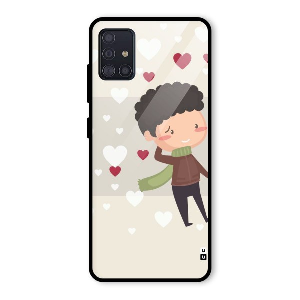 Boy in love Glass Back Case for Galaxy A51