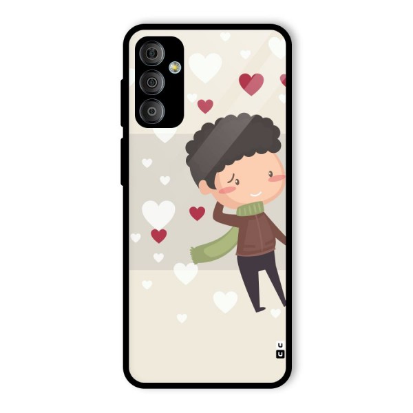 Boy in love Glass Back Case for Galaxy F23