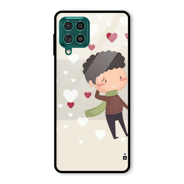 Boy in love Glass Back Case for Galaxy F62