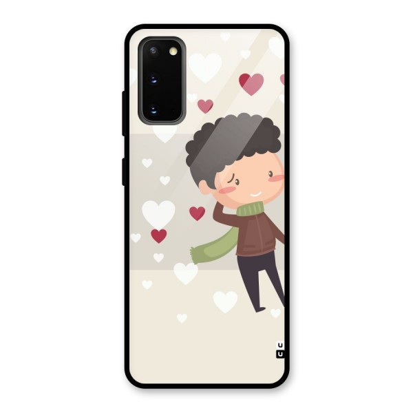 Boy in love Glass Back Case for Galaxy S20