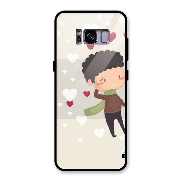 Boy in love Glass Back Case for Galaxy S8