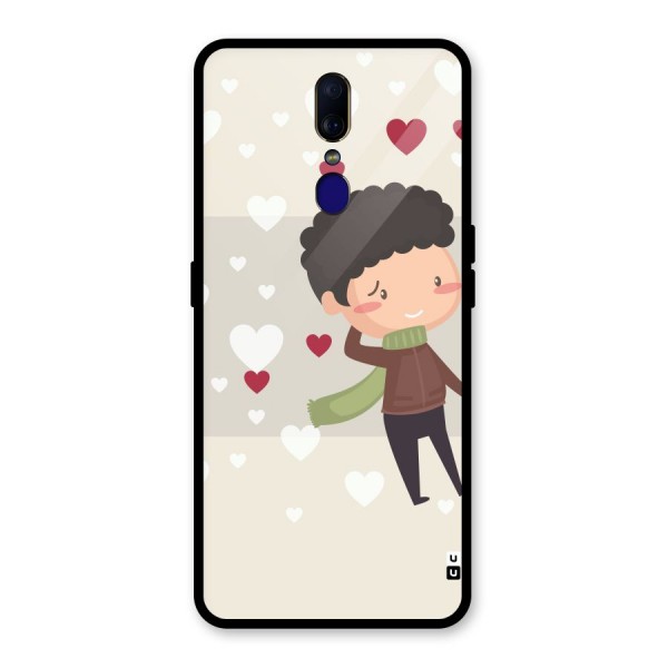 Boy in love Glass Back Case for Oppo F11