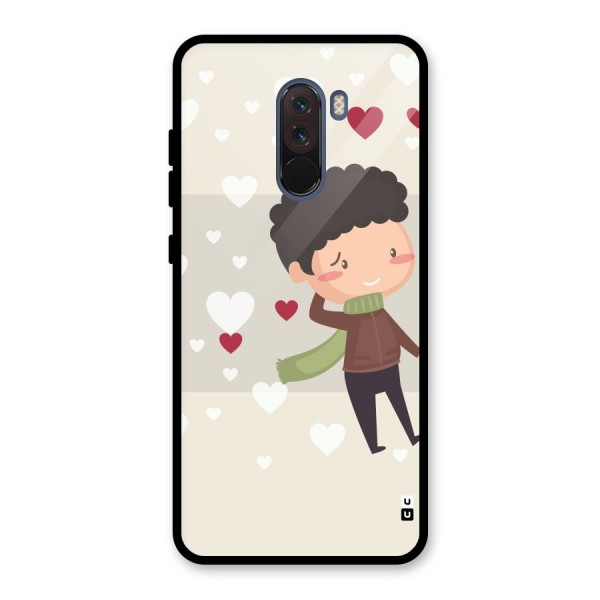 Boy in love Glass Back Case for Poco F1