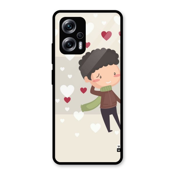 Boy in love Glass Back Case for Redmi K50i