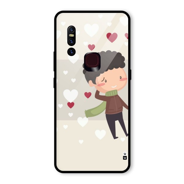 Boy in love Glass Back Case for Vivo V15