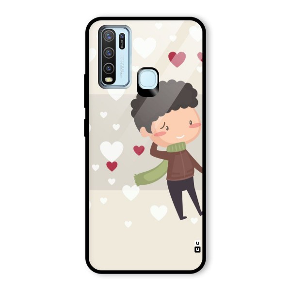 Boy in love Glass Back Case for Vivo Y30