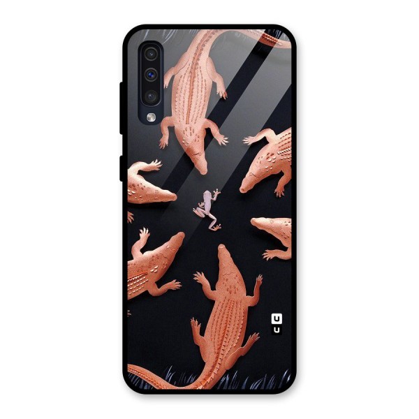 Brave Frog Glass Back Case for Galaxy A50s