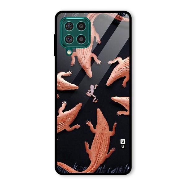 Brave Frog Glass Back Case for Galaxy F62