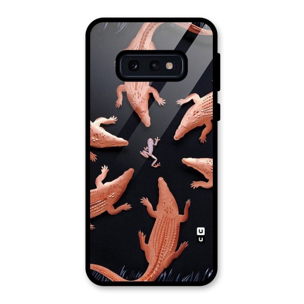 Brave Frog Glass Back Case for Galaxy S10e