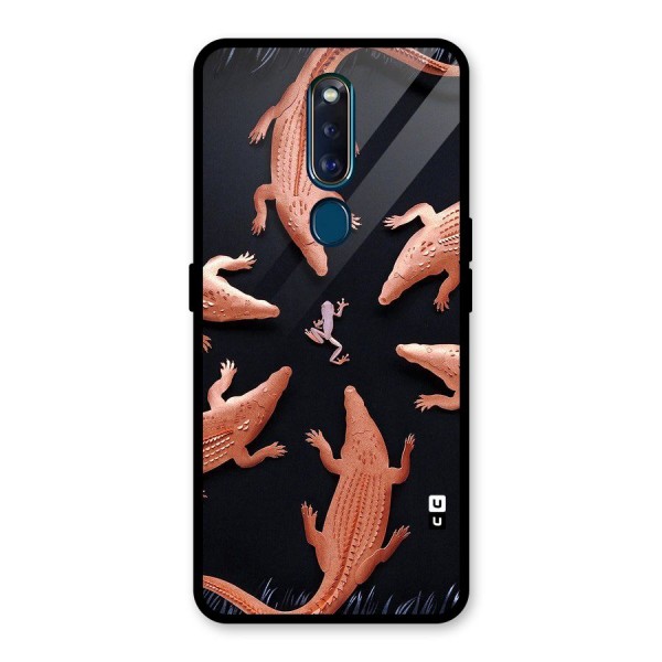 Brave Frog Glass Back Case for Oppo F11 Pro