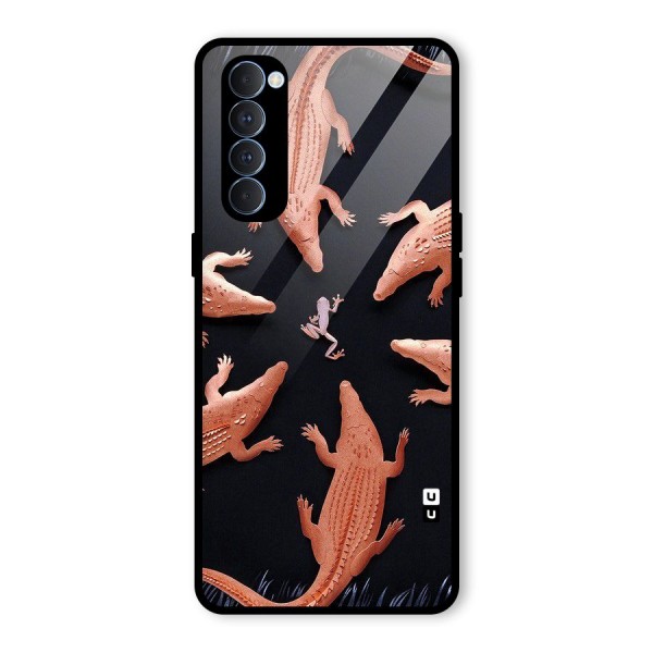 Brave Frog Glass Back Case for Oppo Reno4 Pro