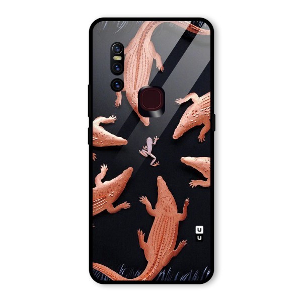 Brave Frog Glass Back Case for Vivo V15