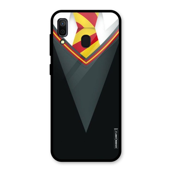 Brave Heart Glass Back Case for Galaxy A30