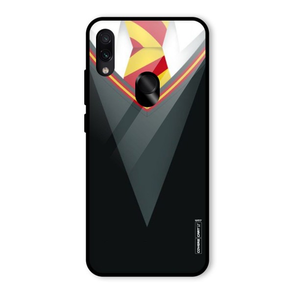 Brave Heart Glass Back Case for Redmi Note 7