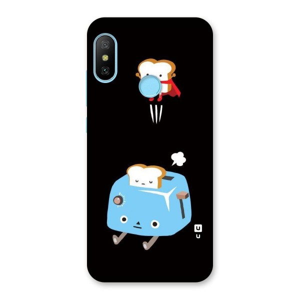 Bread Toast Back Case for Redmi 6 Pro