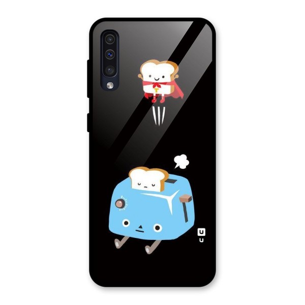 Bread Toast Glass Back Case for Galaxy A50s