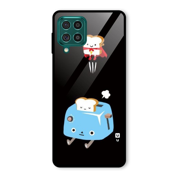 Bread Toast Glass Back Case for Galaxy F62