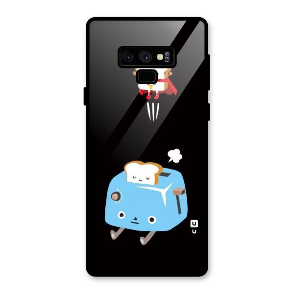 Bread Toast Glass Back Case for Galaxy Note 9