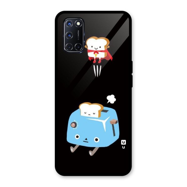 Bread Toast Glass Back Case for Oppo A52