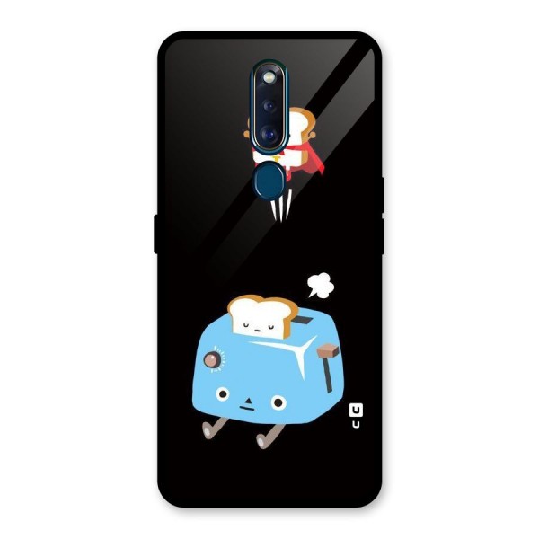 Bread Toast Glass Back Case for Oppo F11 Pro