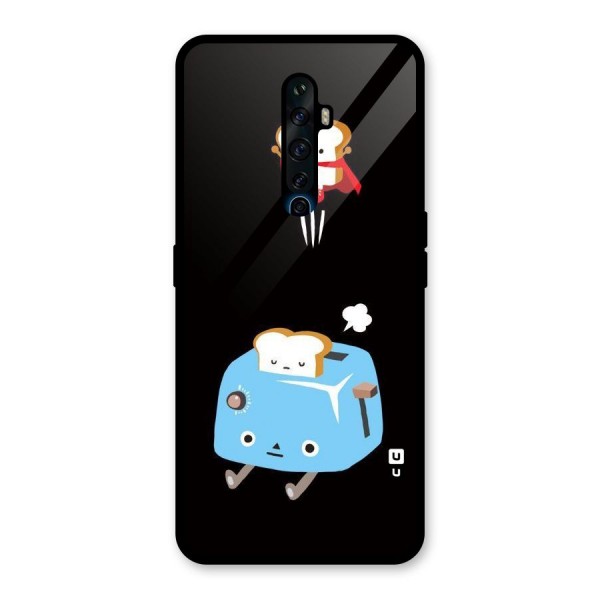 Bread Toast Glass Back Case for Oppo Reno2 Z