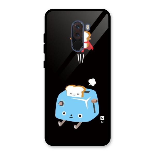 Bread Toast Glass Back Case for Poco F1