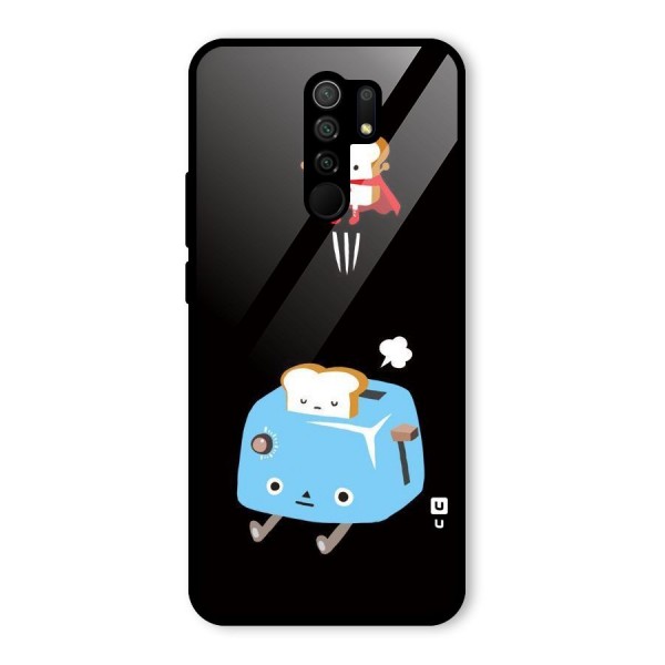 Bread Toast Glass Back Case for Redmi 9 Prime