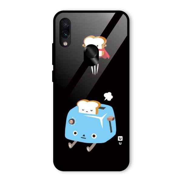 Bread Toast Glass Back Case for Redmi Note 7