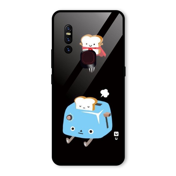 Bread Toast Glass Back Case for Vivo V15