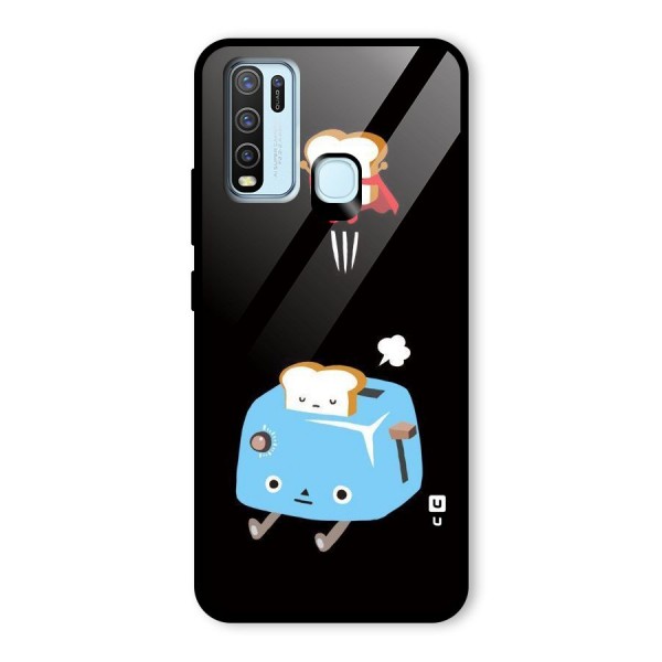 Bread Toast Glass Back Case for Vivo Y30