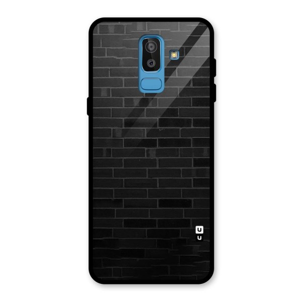 Brick Wall Glass Back Case for Galaxy J8