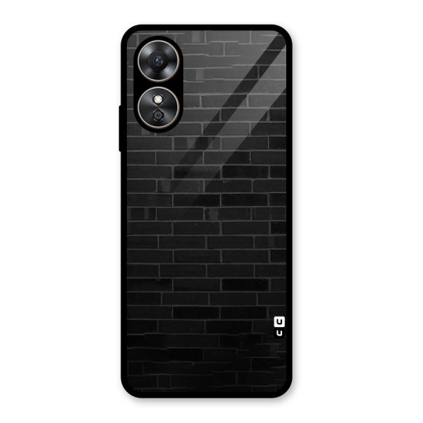 Brick Wall Glass Back Case for Oppo A17