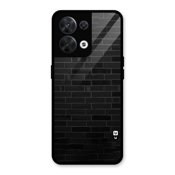 Brick Wall Glass Back Case for Oppo Reno8 5G