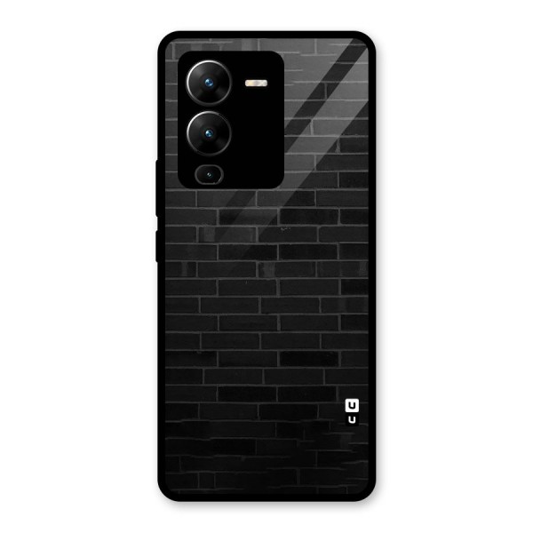 Brick Wall Glass Back Case for Vivo V25 Pro