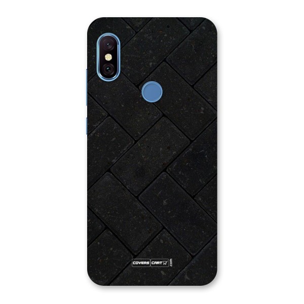 Bricks Pattern Back Case for Redmi Note 6 Pro