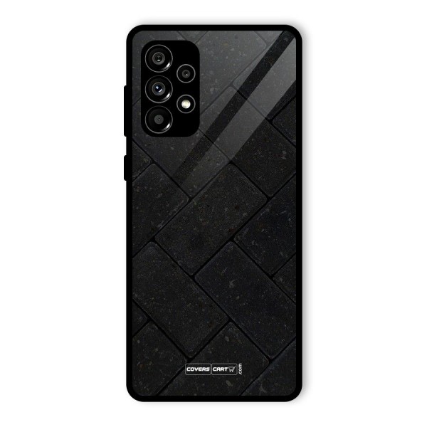 Bricks Pattern Glass Back Case for Galaxy A73 5G