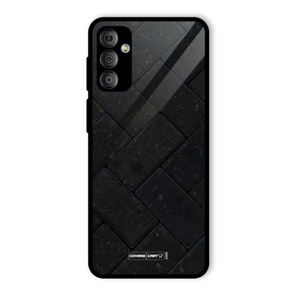 Bricks Pattern Glass Back Case for Galaxy F23