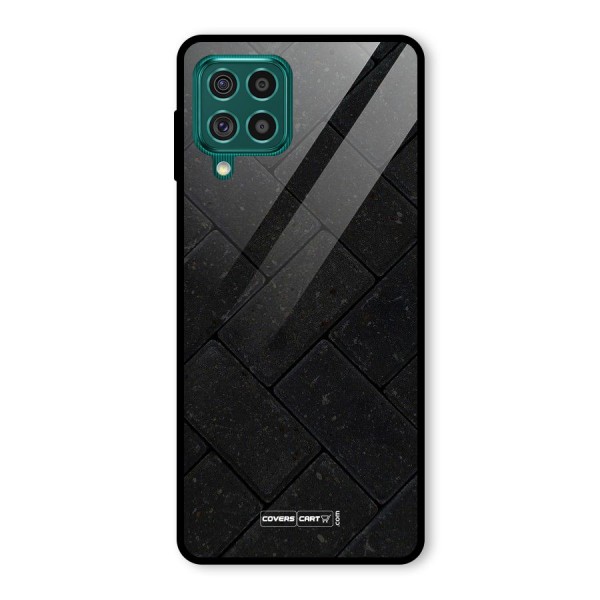 Bricks Pattern Glass Back Case for Galaxy F62