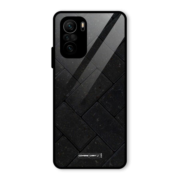 Bricks Pattern Glass Back Case for Mi 11x