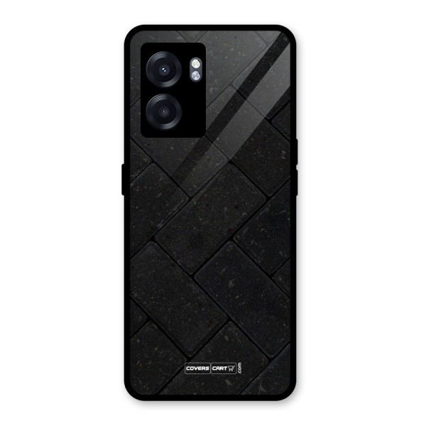 Bricks Pattern Glass Back Case for Oppo K10 (5G)